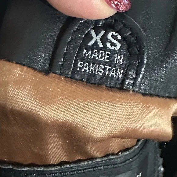 Jim and Mary Lou Black 100% Leather Jacket Vintage XS - Picture 9 of 11